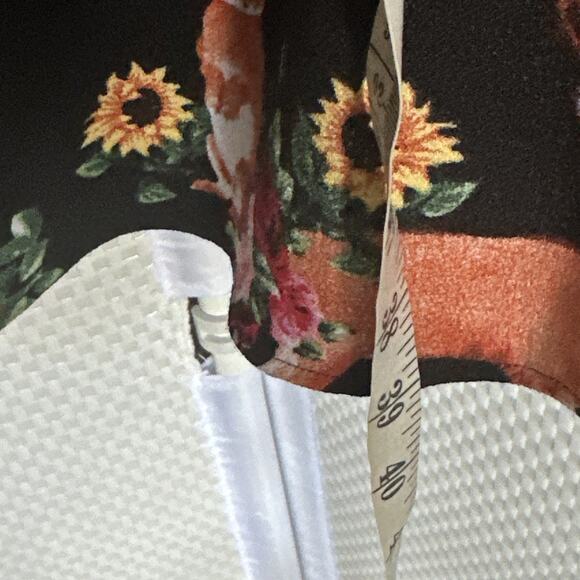 VTG Hell Bunny Vixen Dress Woodland Collar 50s Retro 3x Rockabilly, Plus 46”x36” - Picture 7 of 13